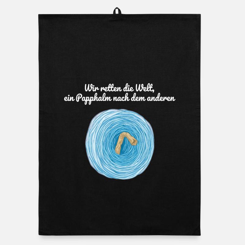 We Save the World, Cardboard Straw Satire Organic dish towel