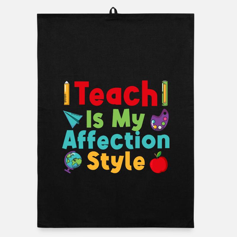Pre K Teacher Affection Style Kindergarten Teacher Organic dish towel