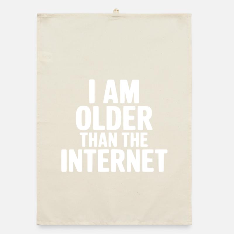 Ich bin älter als das Internet Organic Geschirrtuch