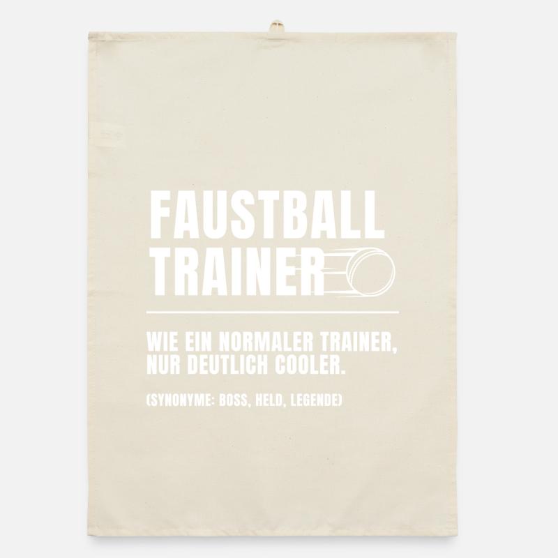 Faustball Trainer Definition Organic Geschirrtuch