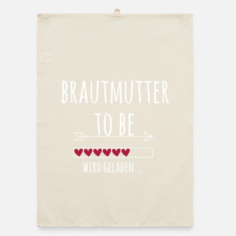 Brautmutter Ankündigung Hochzeit Verlobung Organic Geschirrtuch