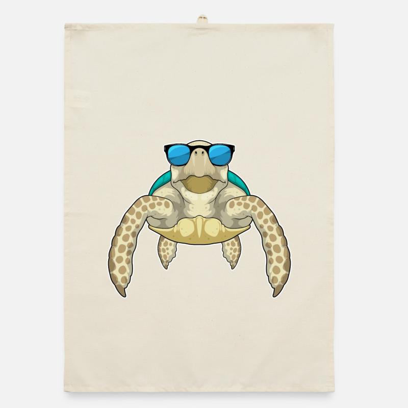 Turtle Sunglasses Organic dish towel