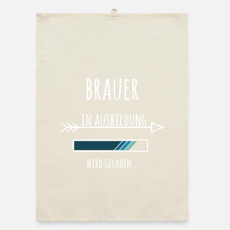 Brauer Ausbildung Bier Beruf Geschenk Organic Geschirrtuch