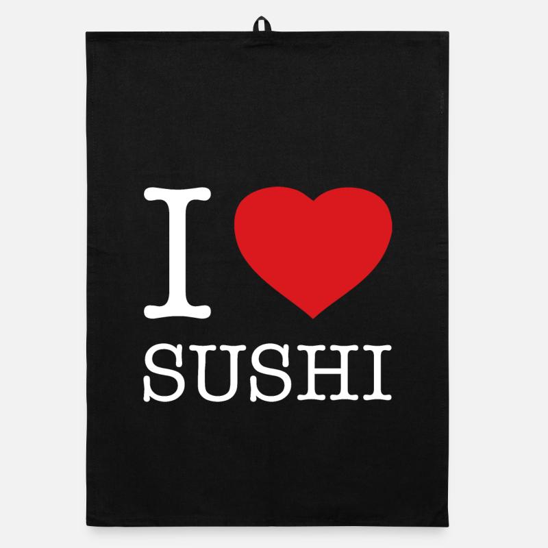 J’ADORE LES SUSHIS Torchon bio