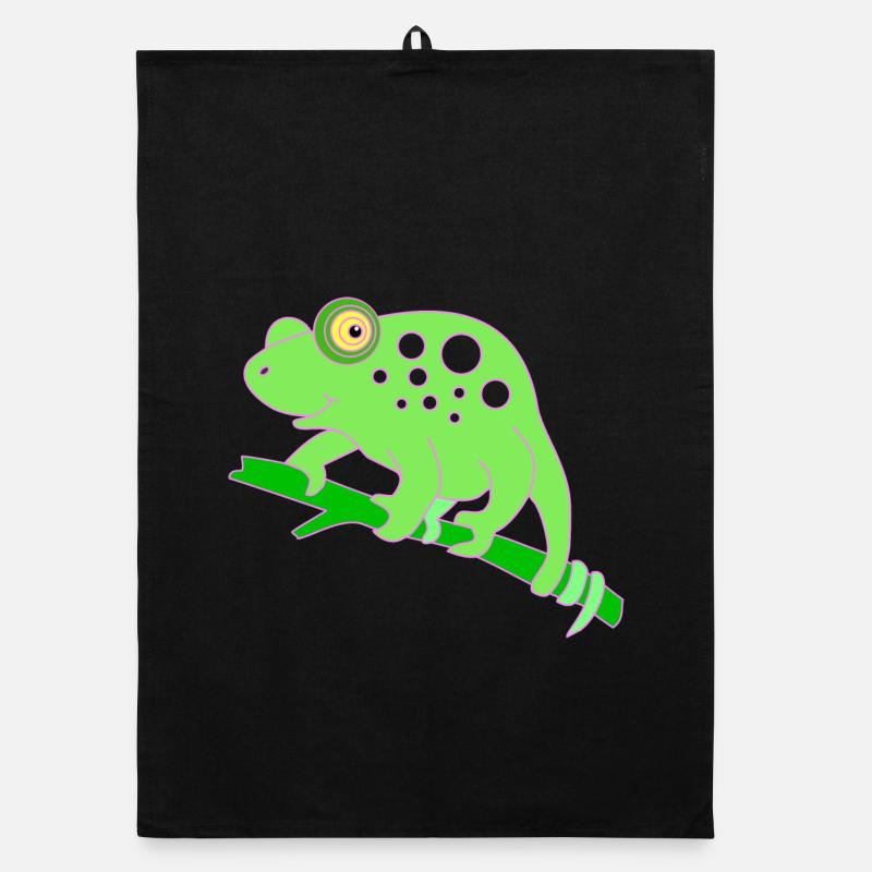 Chamaeleon tier Organic Geschirrtuch