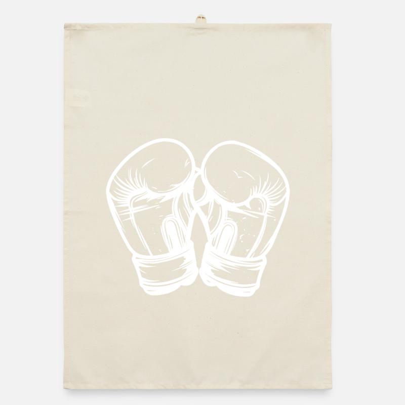 Dessin de gants de kickboxing Torchon bio