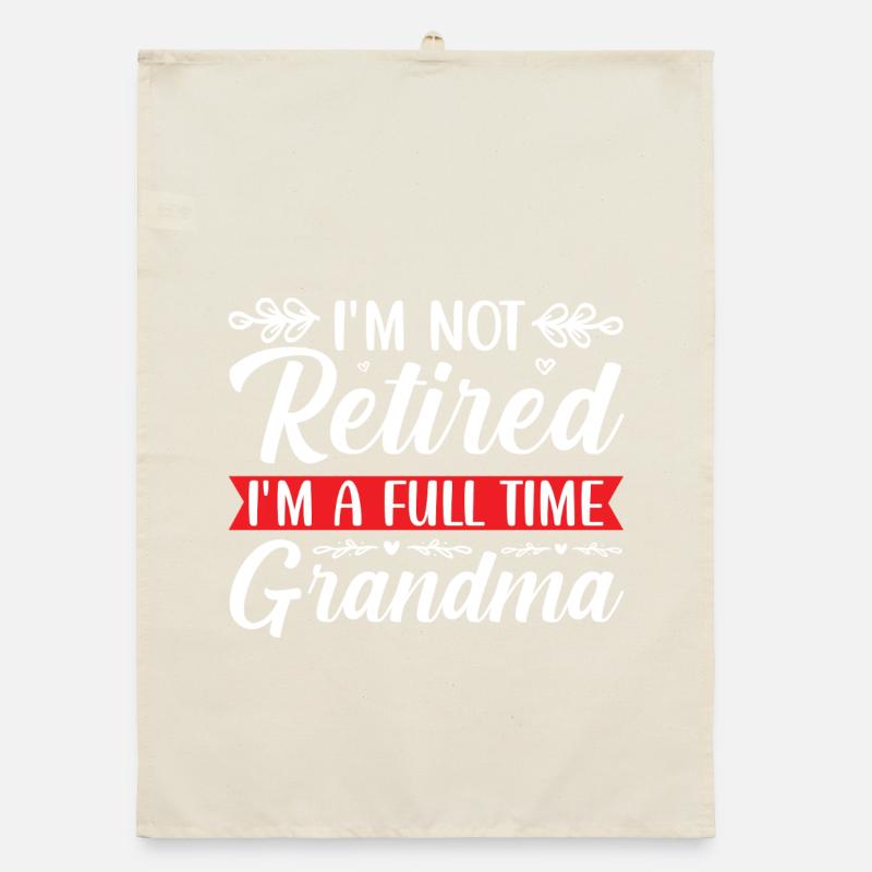 Retired Großmutter Lustiges Spruchdesign Organic Geschirrtuch