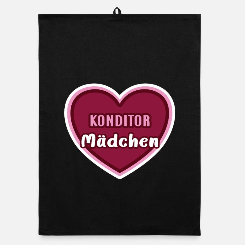 Konditor Mädchen Kind Konditorin Azubi Bäckerin Organic Geschirrtuch