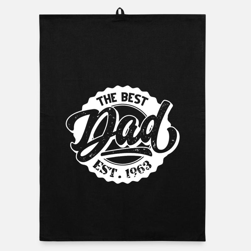 The Best Dad EST 1963 Organic Geschirrtuch