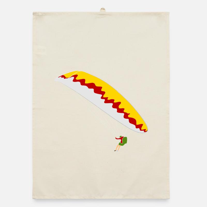 Bunter Gleitschirm Organic Geschirrtuch