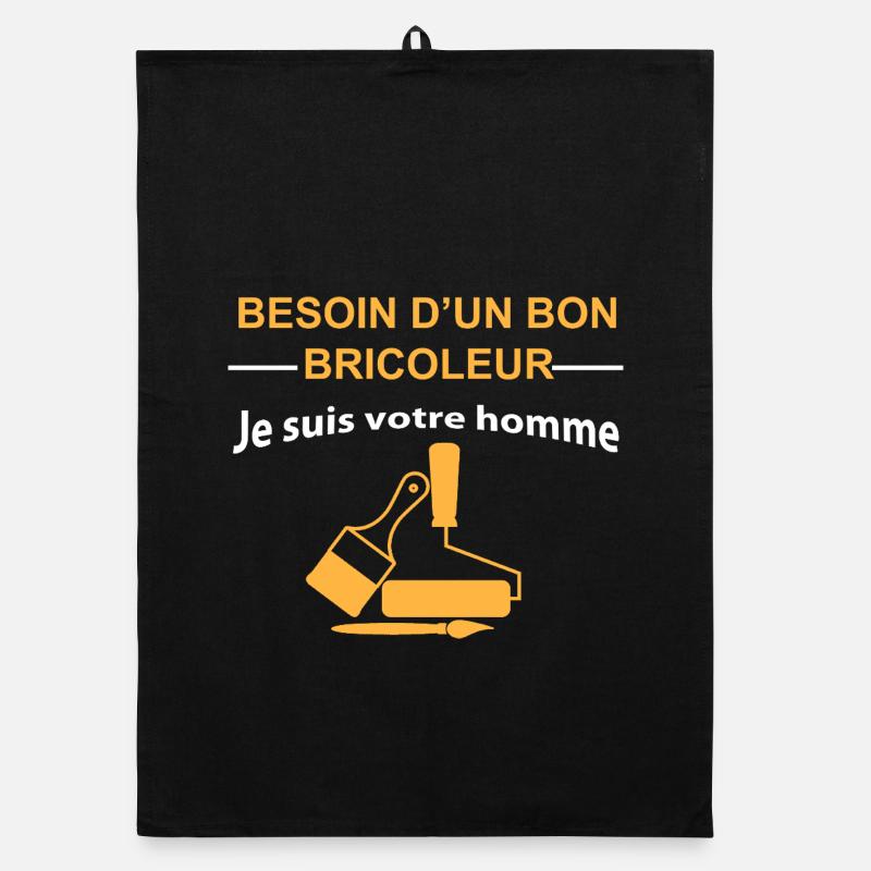 Handwerker: Ich bin dein Mann Organic Geschirrtuch