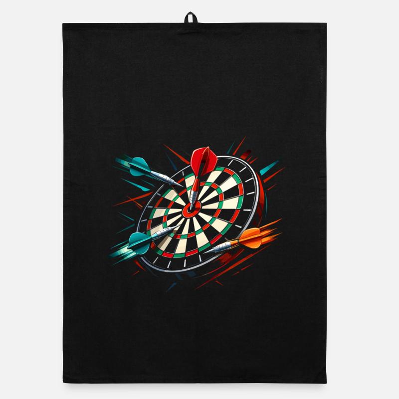 Darts Funny Gift Organic dish towel