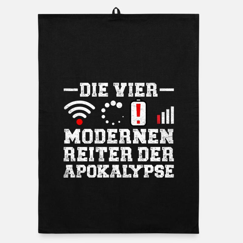 Ordinateurs LES QUATRE CAVALIERS DE L’APOCALYPSE MODERNE Torchon bio