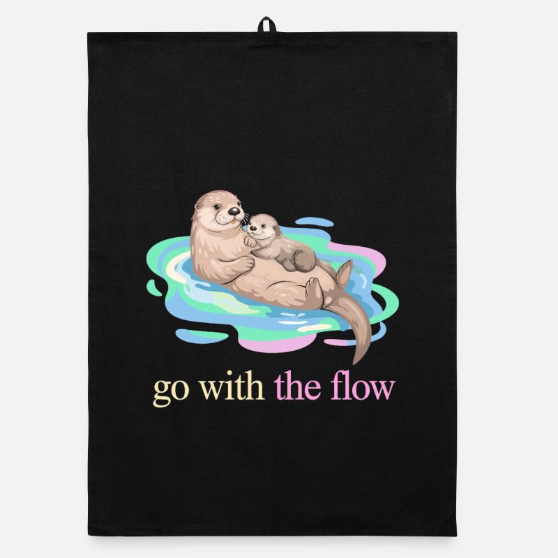 Nimm das Flow Otter Duo Organic Geschirrtuch