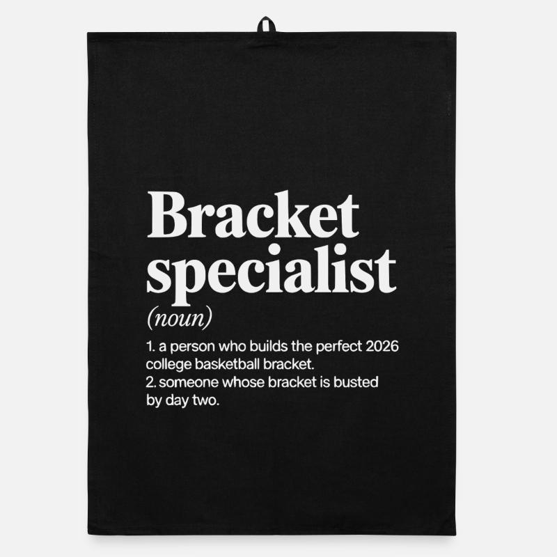 Bracket Specialist Basketball Organic dish towel