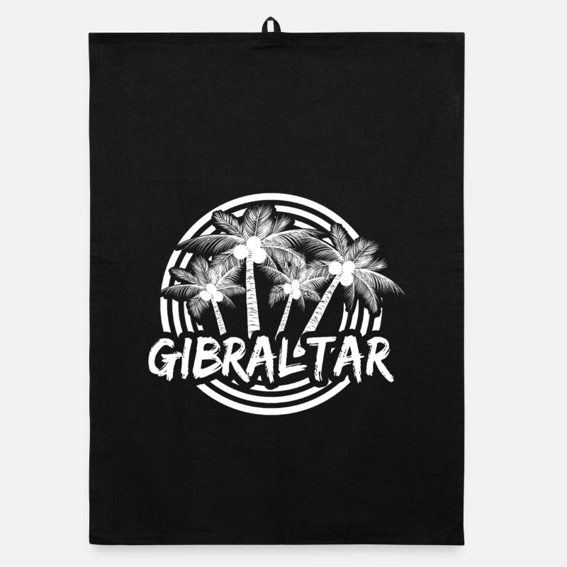 Logo du Cercle de Palmiers de Gibraltar Torchon bio