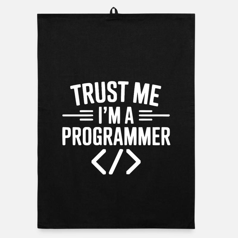 Trust Me I'm a Programmer Organic dish towel