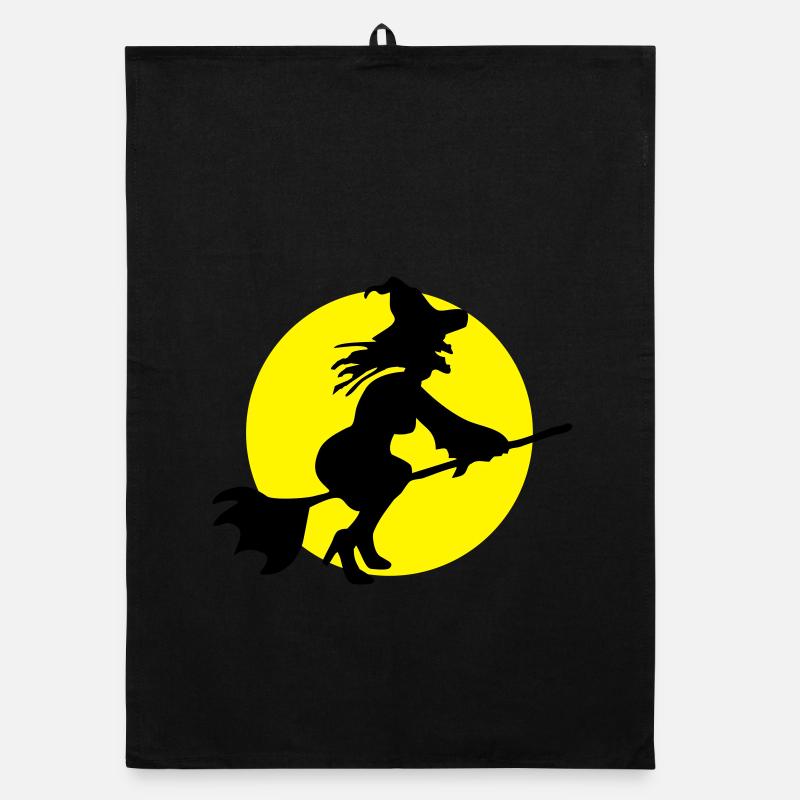 Flying witch Organic dish towel
