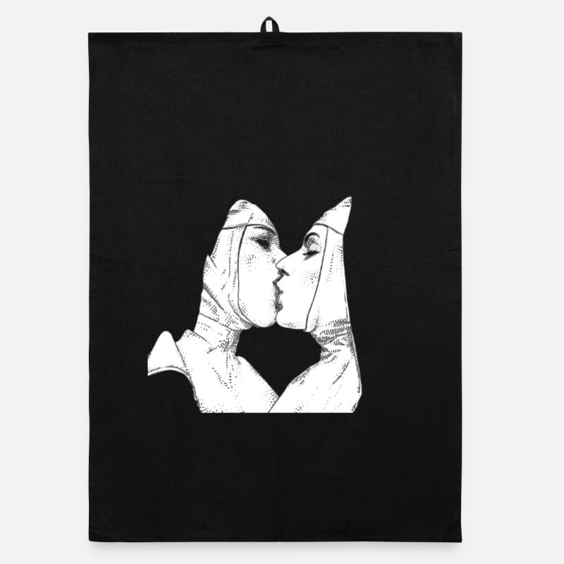 Baiser en tenue religieuse : lien délicat Torchon bio
