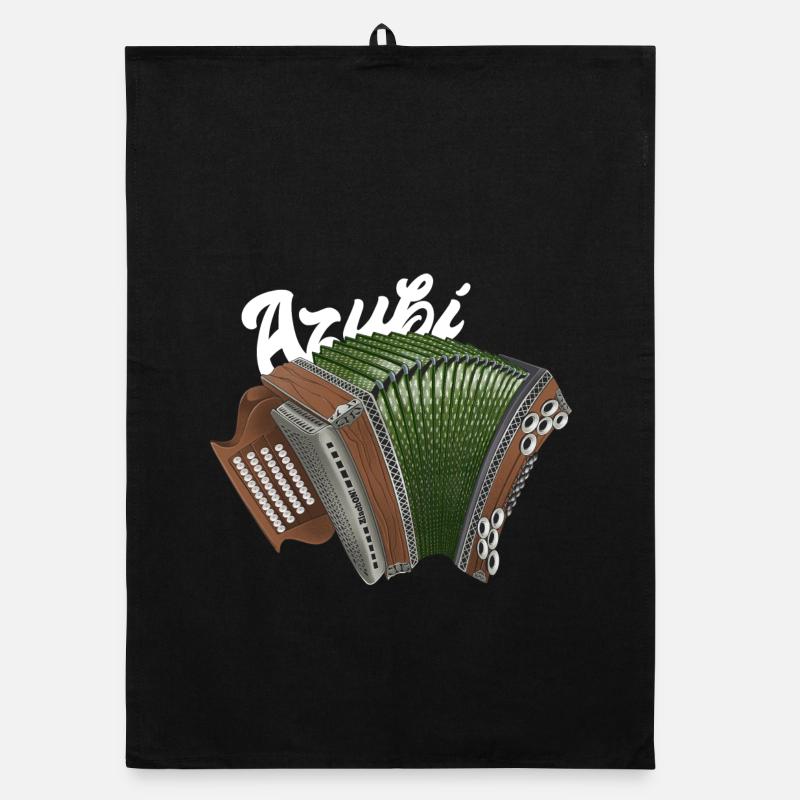 Azubi // hell | ZiachON! - Organic Geschirrtuch - Schwarz