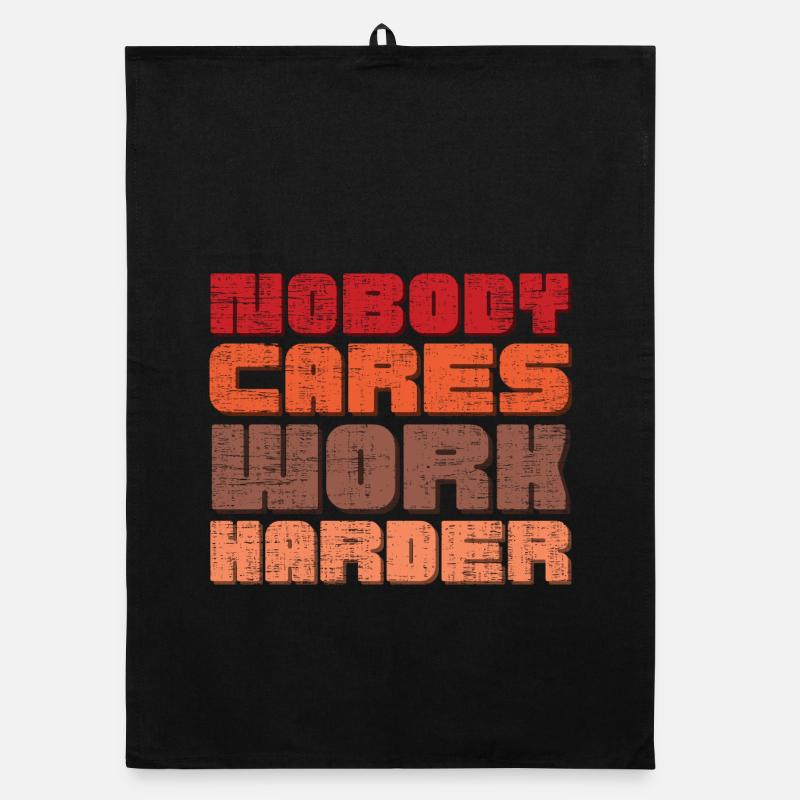 Nobody Cares Work Harder Organic dish towel