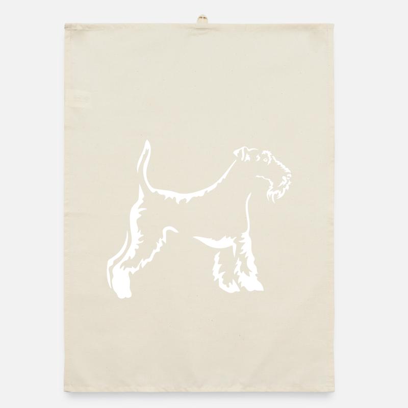 Foxterrier "Black Edition" Organic Geschirrtuch