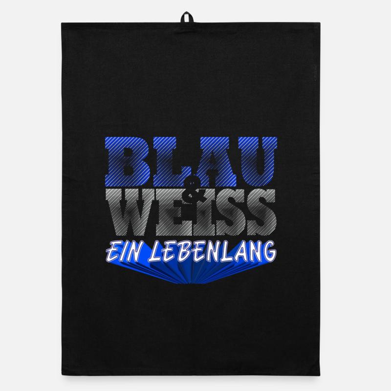 Blau Weiss ein Leben Lang Organic Geschirrtuch