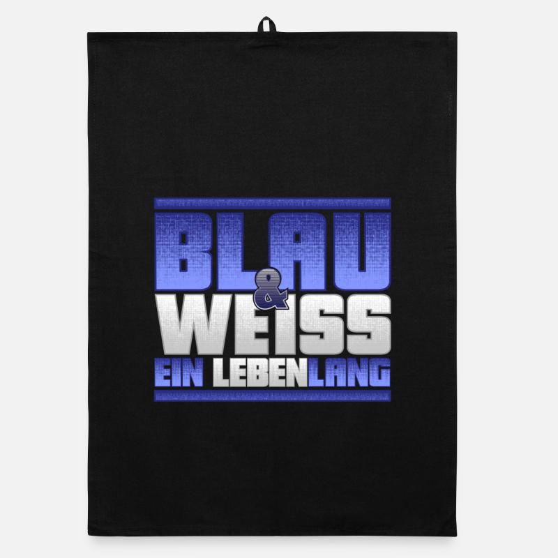 Blau Weiss ein Leben Lang Organic Geschirrtuch