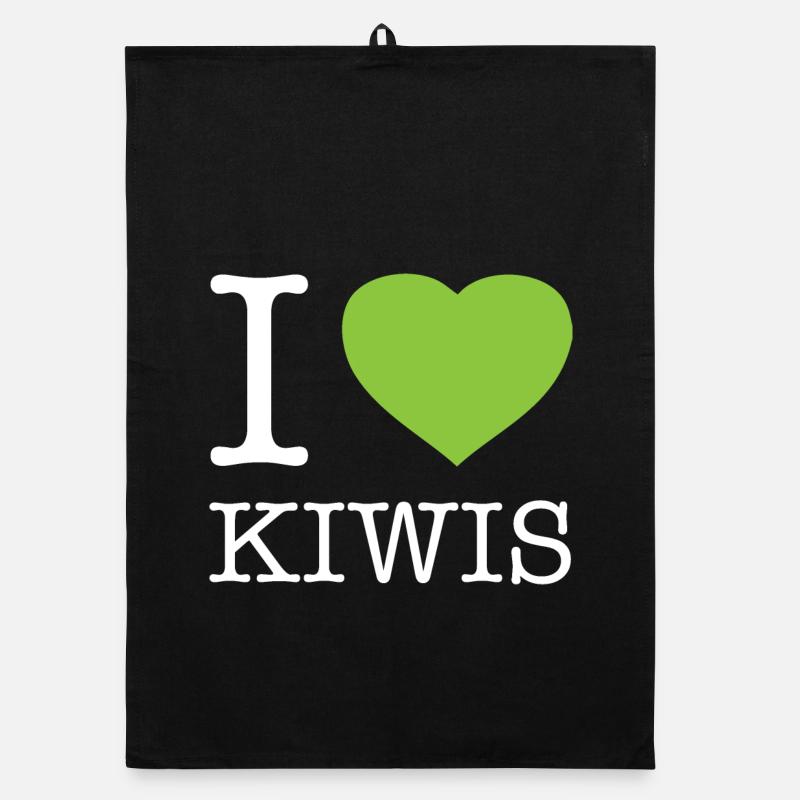 I LOVE KIWIS Organic Geschirrtuch