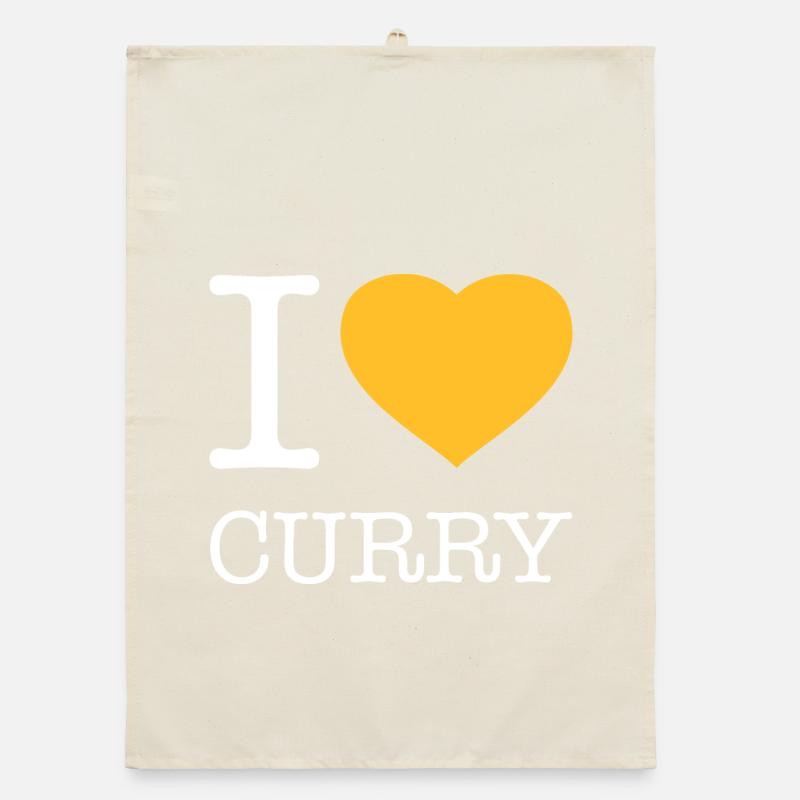 J’ADORE LE CURRY Torchon bio