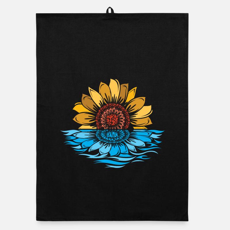Tournesol, Mer, Coucher De Soleil, Fleurs, L’Eau Torchon bio