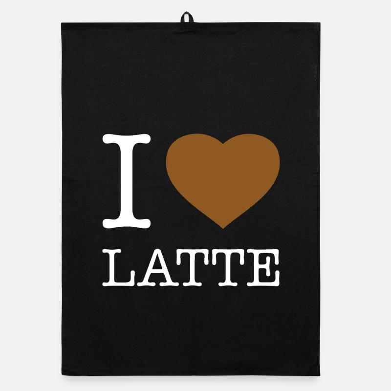 J’ADORE LE LATTE Torchon bio