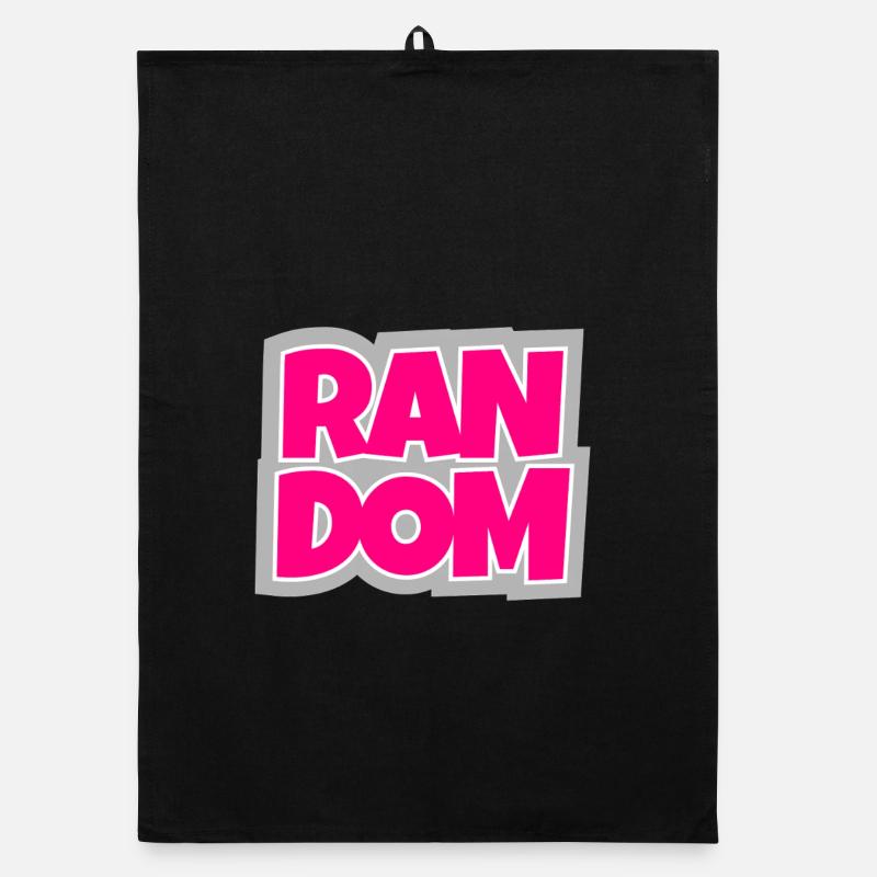 Random - chaotic and absolutely trendy. Organic dish towel