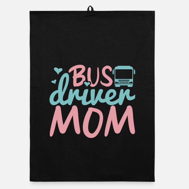 Bus Driver Mom Organic dish towel