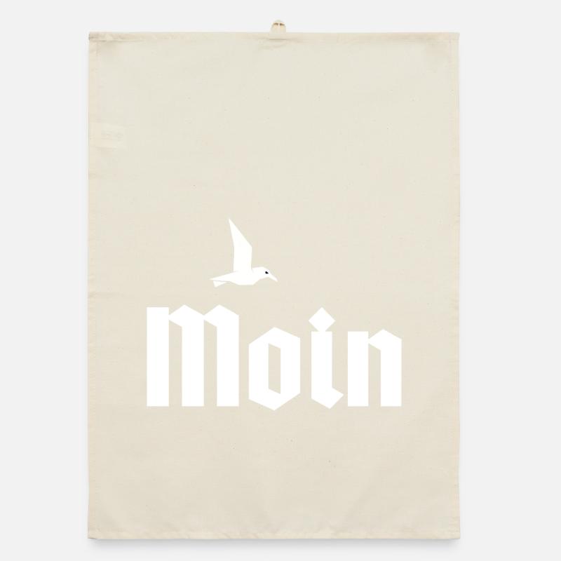 Moin Design mit Möwe - Heimatliebe Organic Geschirrtuch