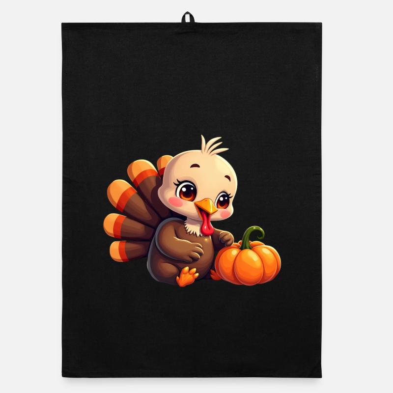 Bébé dinde de Thanksgiving Torchon bio
