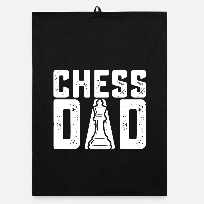 Chess Dad Design Chess Father Organic dish towel