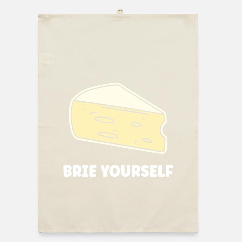 Humor Brie-Käse Organic Geschirrtuch