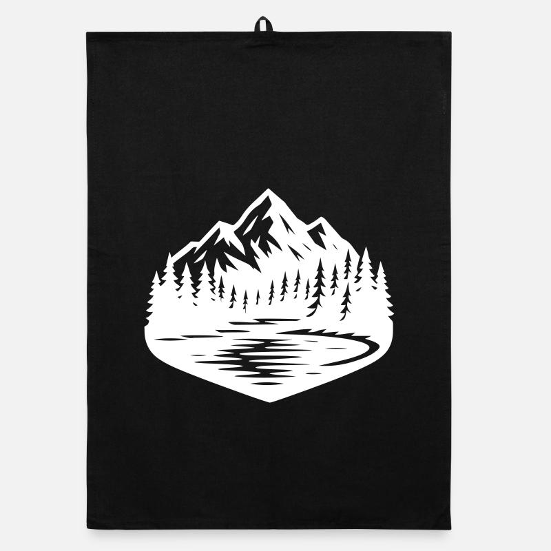 Paysage de montagnes Forêt Torchon bio