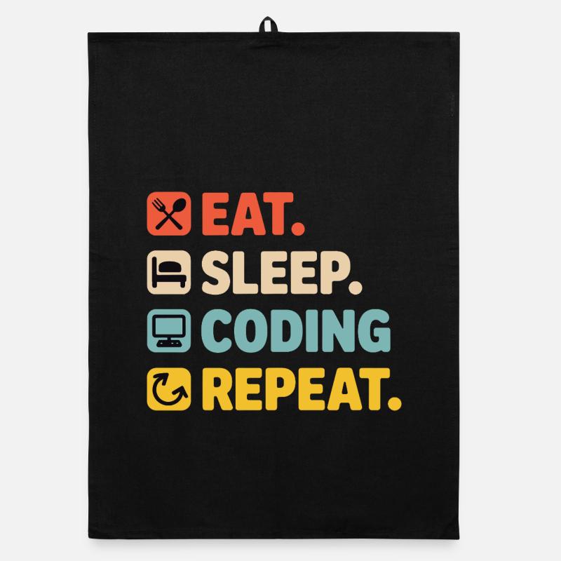 Programmiererleben Humor für Programmierer Organic Geschirrtuch