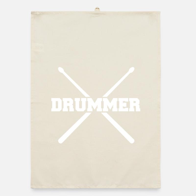 Drummer Sticks – Schlagzeug Organic Geschirrtuch