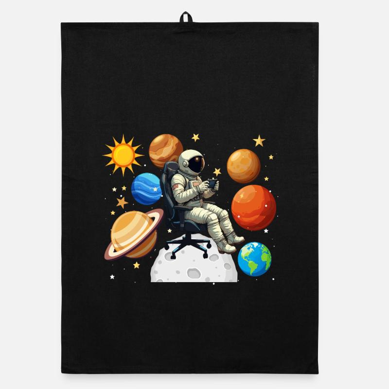 Astronaut Gaming Jeu Spatial Gamer Torchon bio