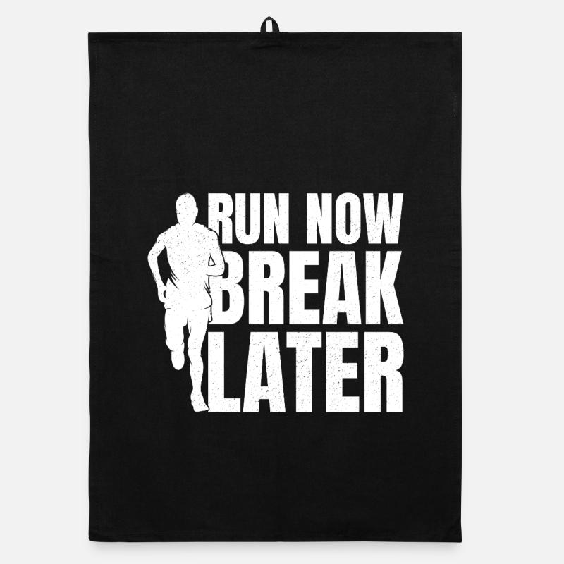 Marathon Run Maintenant Break Plus tard Course Torchon bio