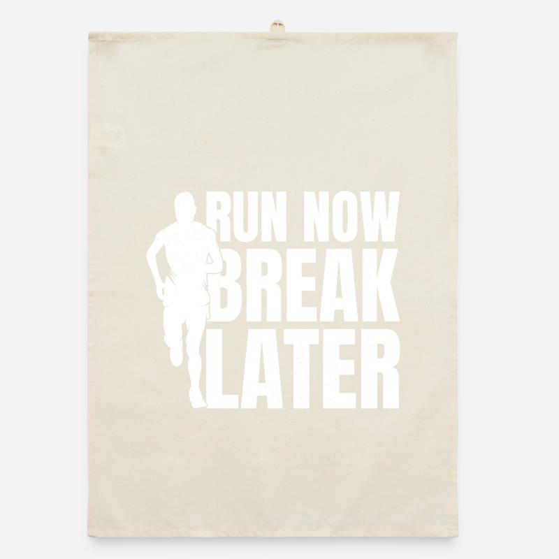 Marathon Run Maintenant Break Plus tard Course Torchon bio