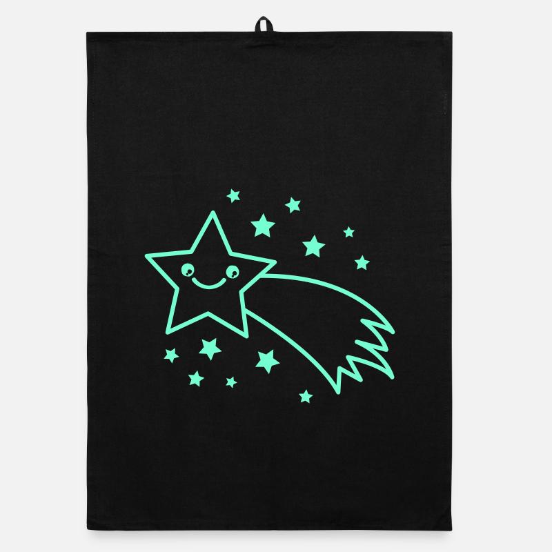 Smiling Star Comet Organic dish towel