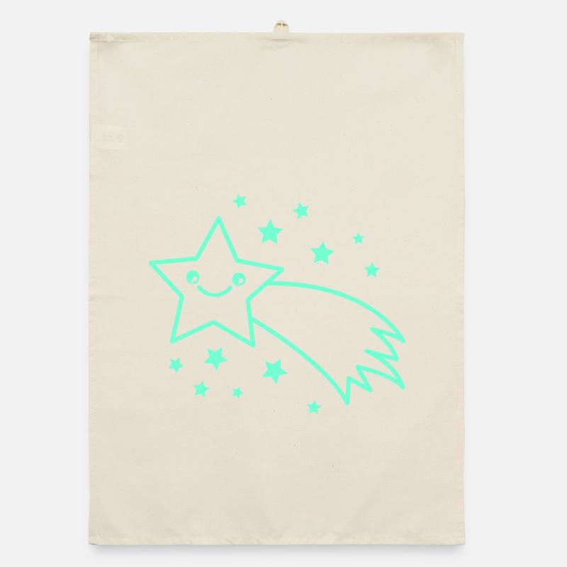 Smiling Star Comet Organic dish towel