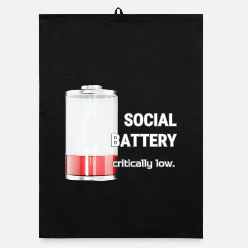 Social Battery – Critically Low Organic Geschirrtuch