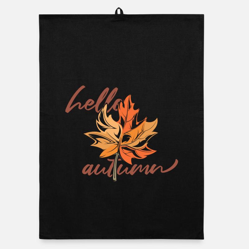 Maple leaf Mapleleaf Autumn Autumn Organic dish towel