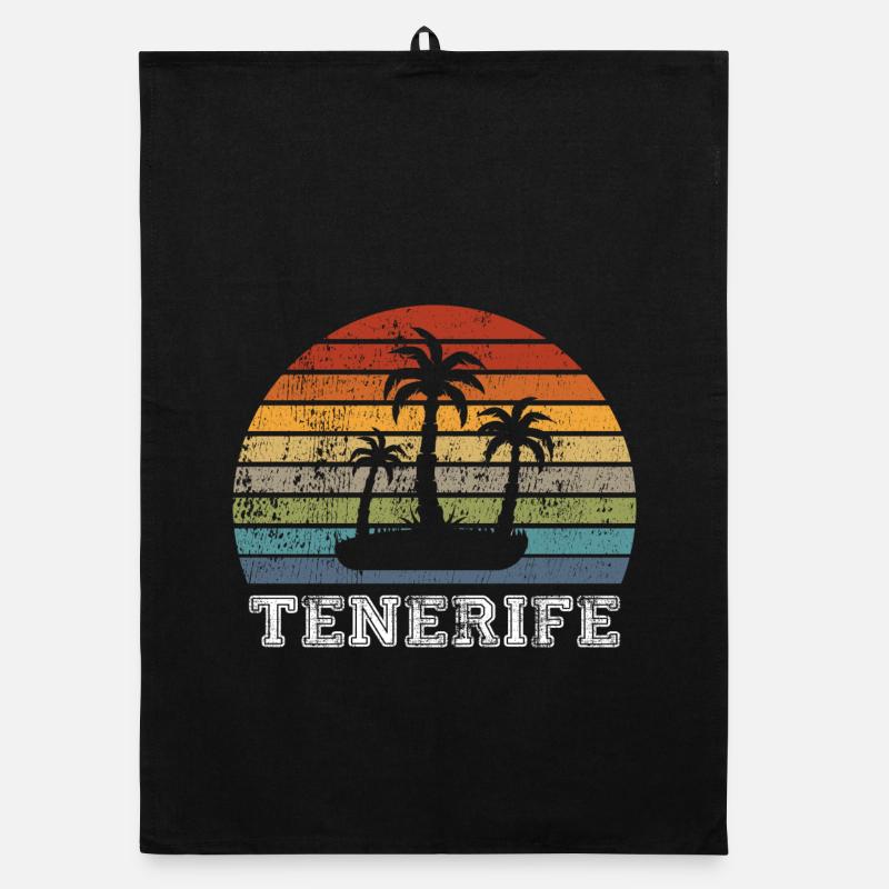 Design vintage de plage de Tenerife Torchon bio