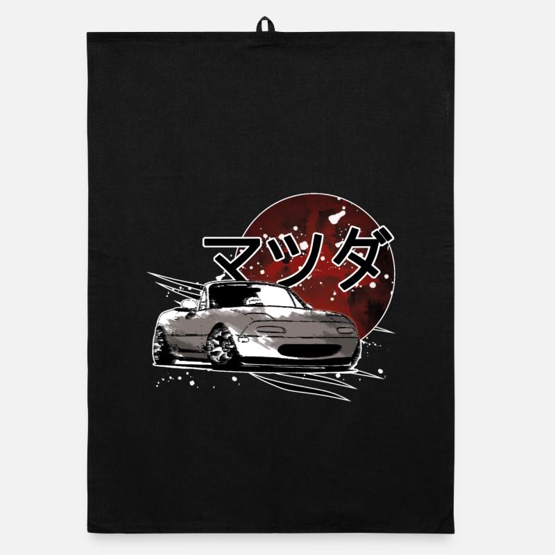 Car Mx5 Miata Japanische Schrift Organic Geschirrtuch